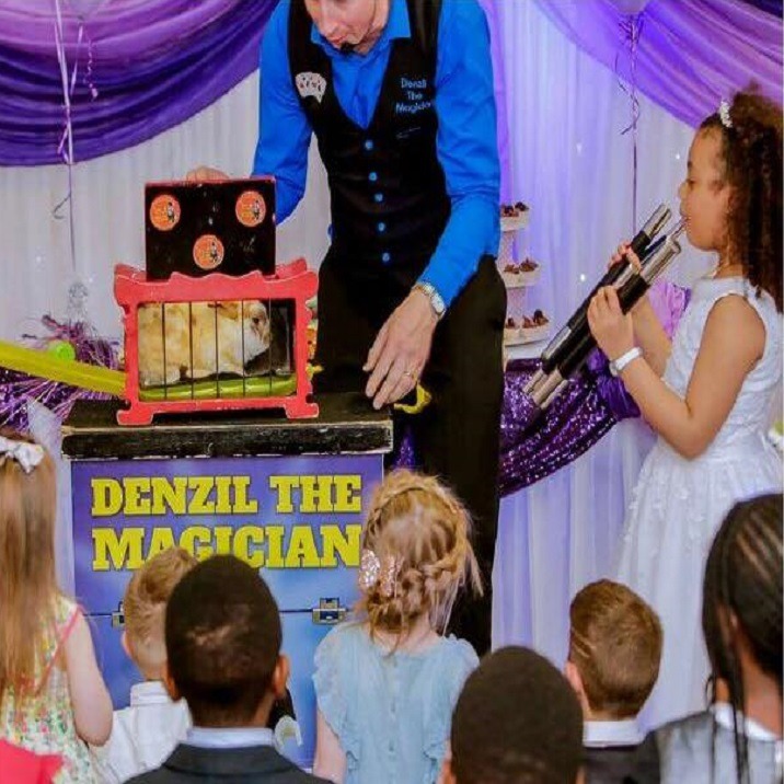 Benny the Rabbit with Denzil the Magician